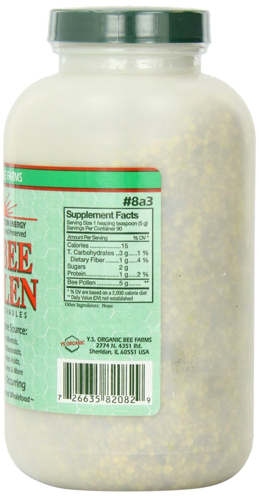 Bee pollen granules in a wooden scoop
