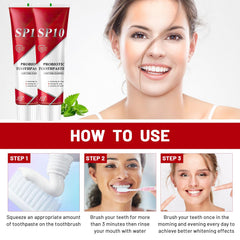 Smiling person with fresh breath after using SP-10 toothpaste