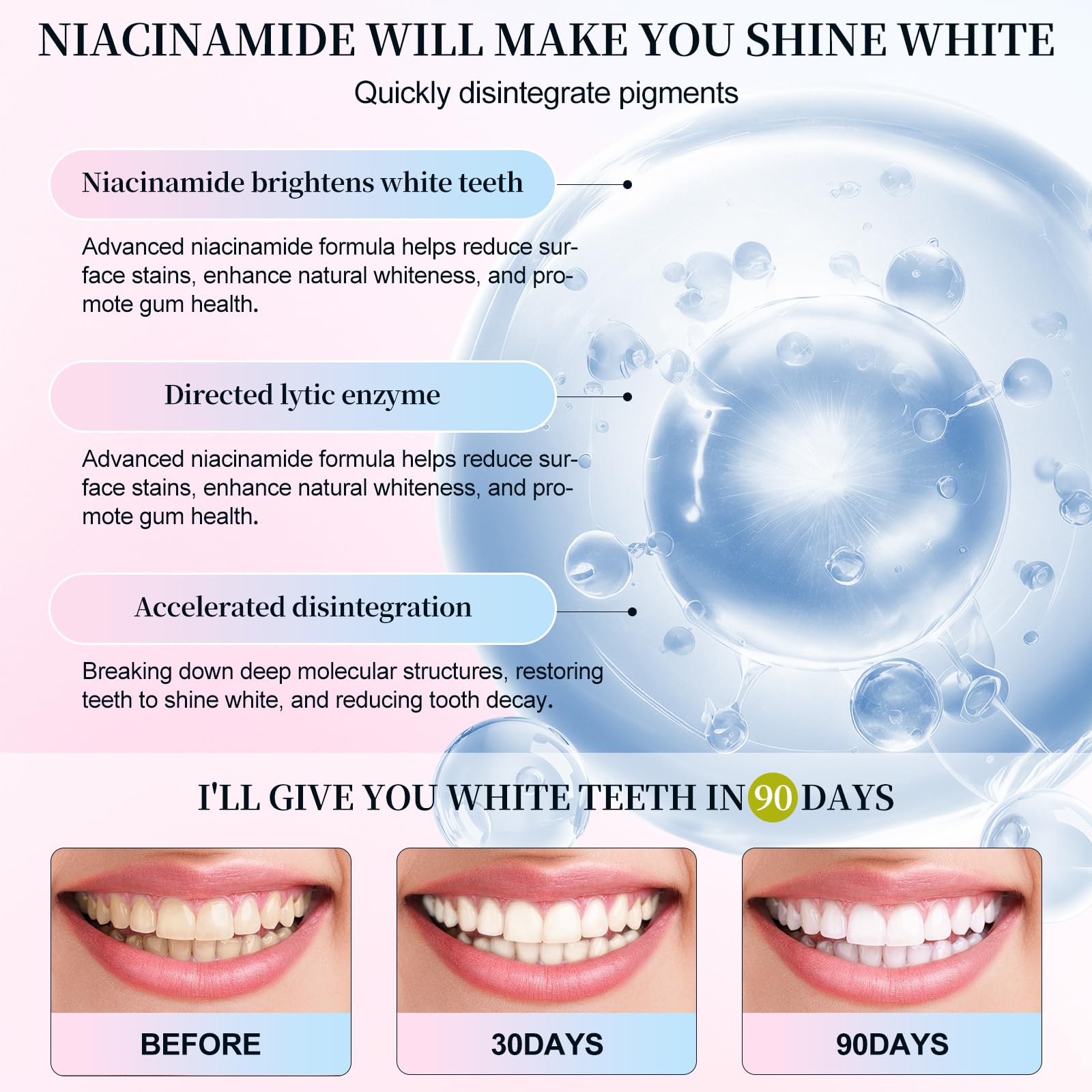 Breath freshening effect after brushing