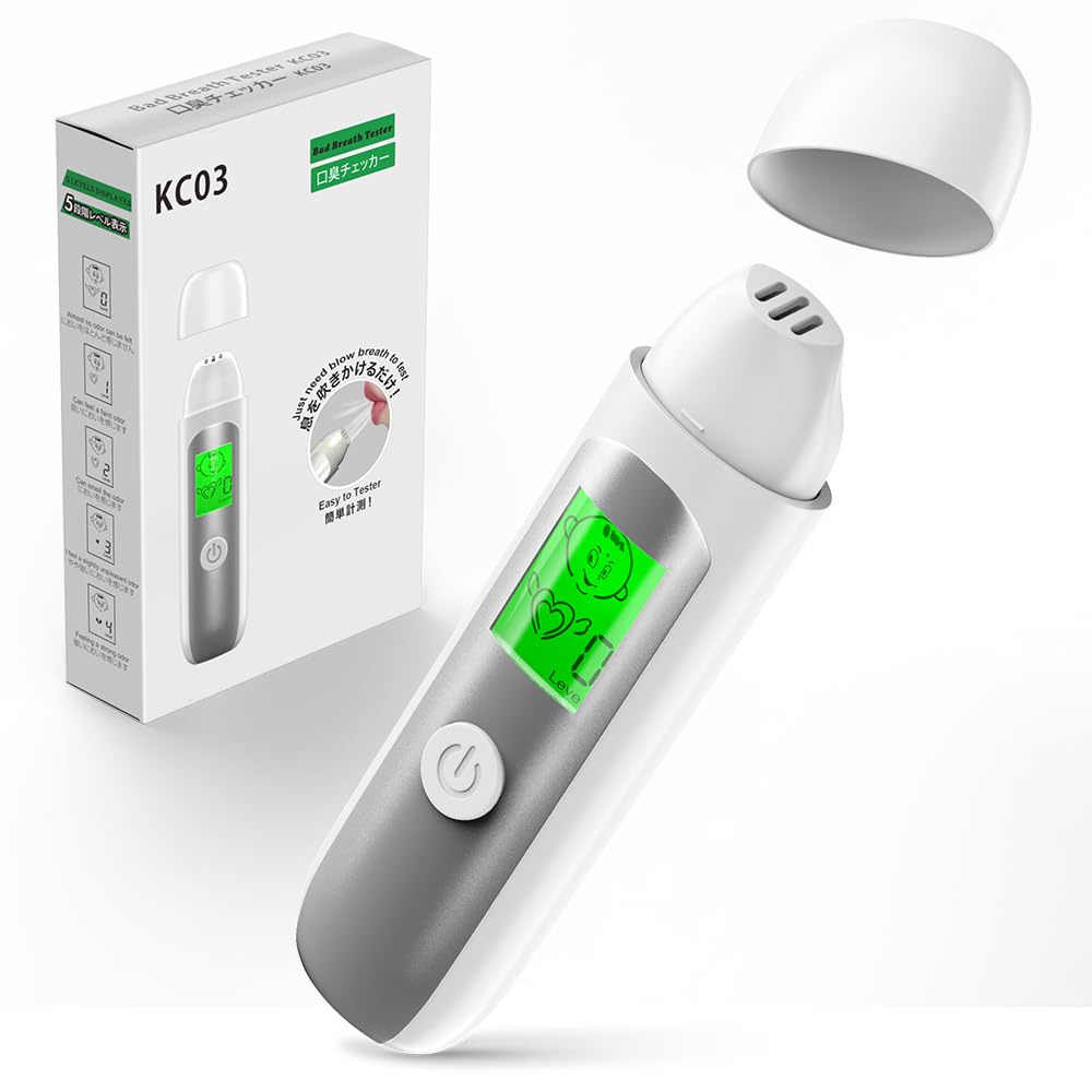 Fresh Breath Tester device showing LED indicators