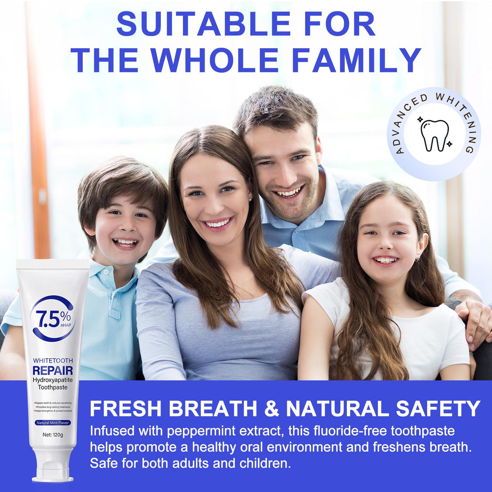 Fresh breath after brushing with hydroxyapatite toothpaste