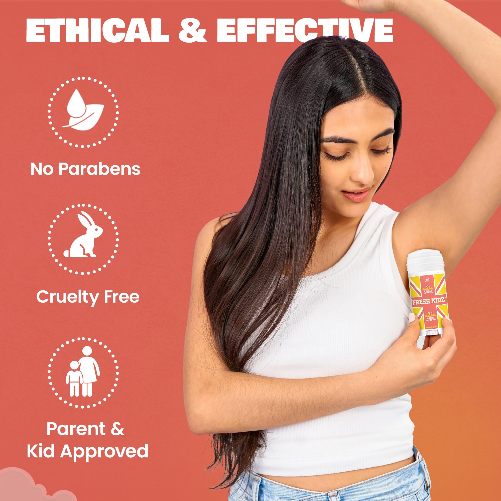 Scent profile of Fresh Kidz Coral with citrus and sandalwood notes