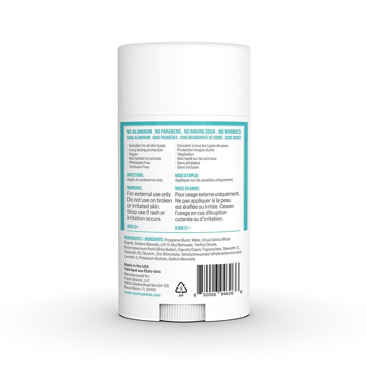 Fresh Kidz kid-friendly packaging design focused on safe, chemical-free protection.