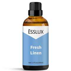 Fresh Linen Fragrance Oil 100 ml in amber glass bottle with built-in dropper
