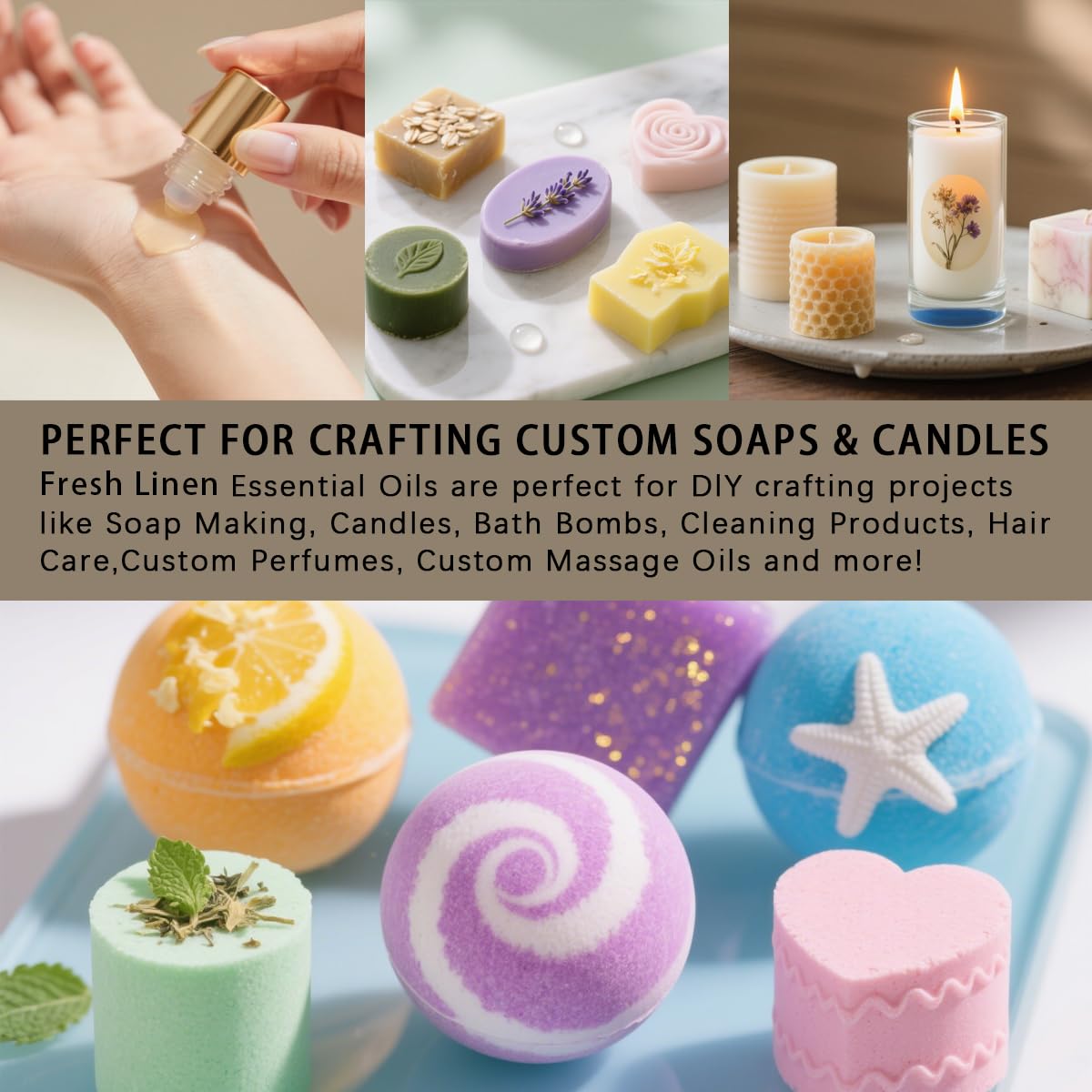 DIY bath bomb scented with Fresh Linen Fragrance Oil