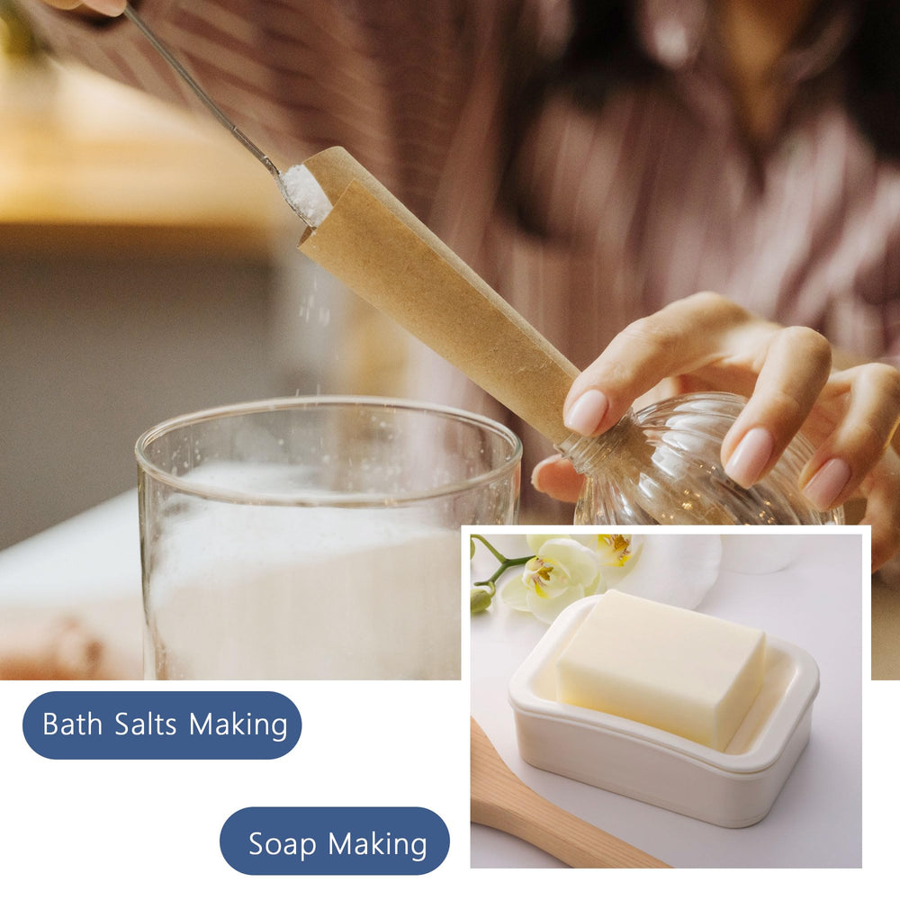 Fragrance oil used for candle making with wax and tools