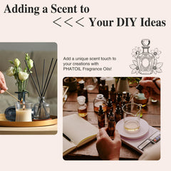 DIY candle with PHATOIL Fresh Linen fragrance oil