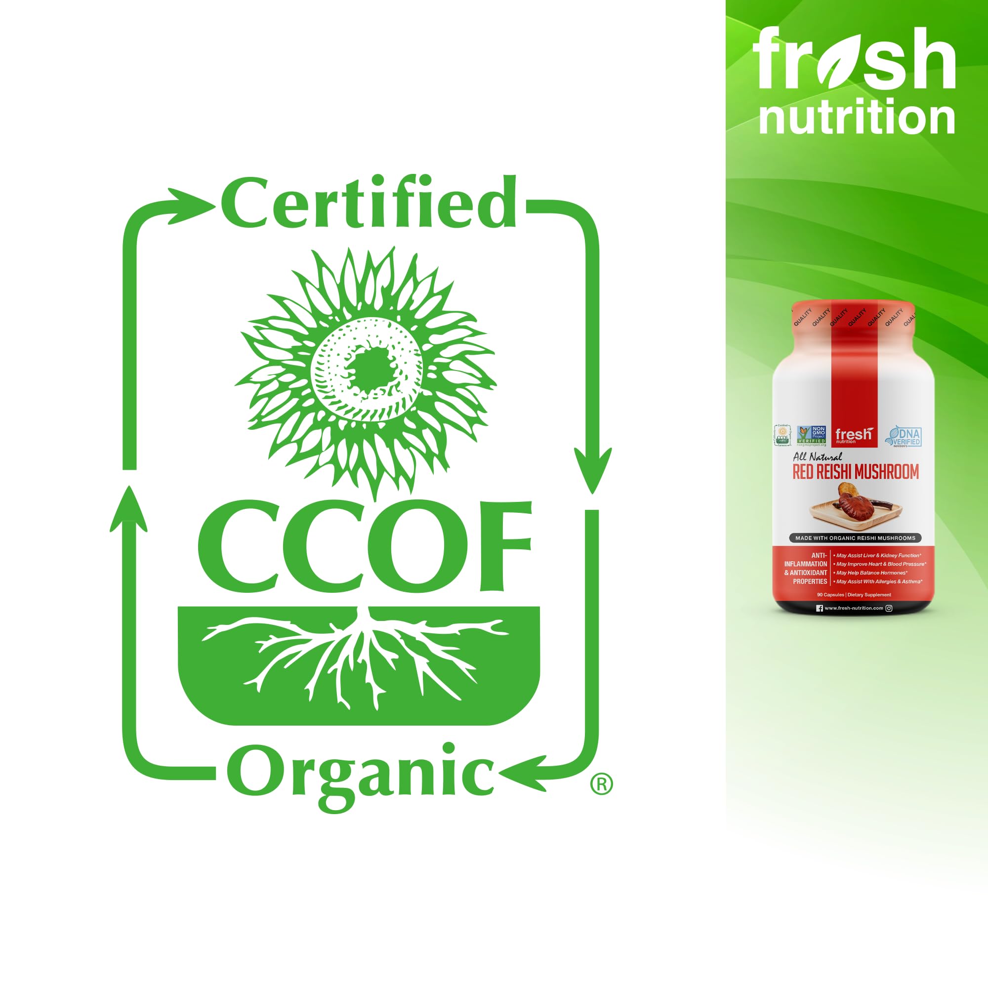 Ganoderma Lucidum and Ganoderma Applanatum references on label