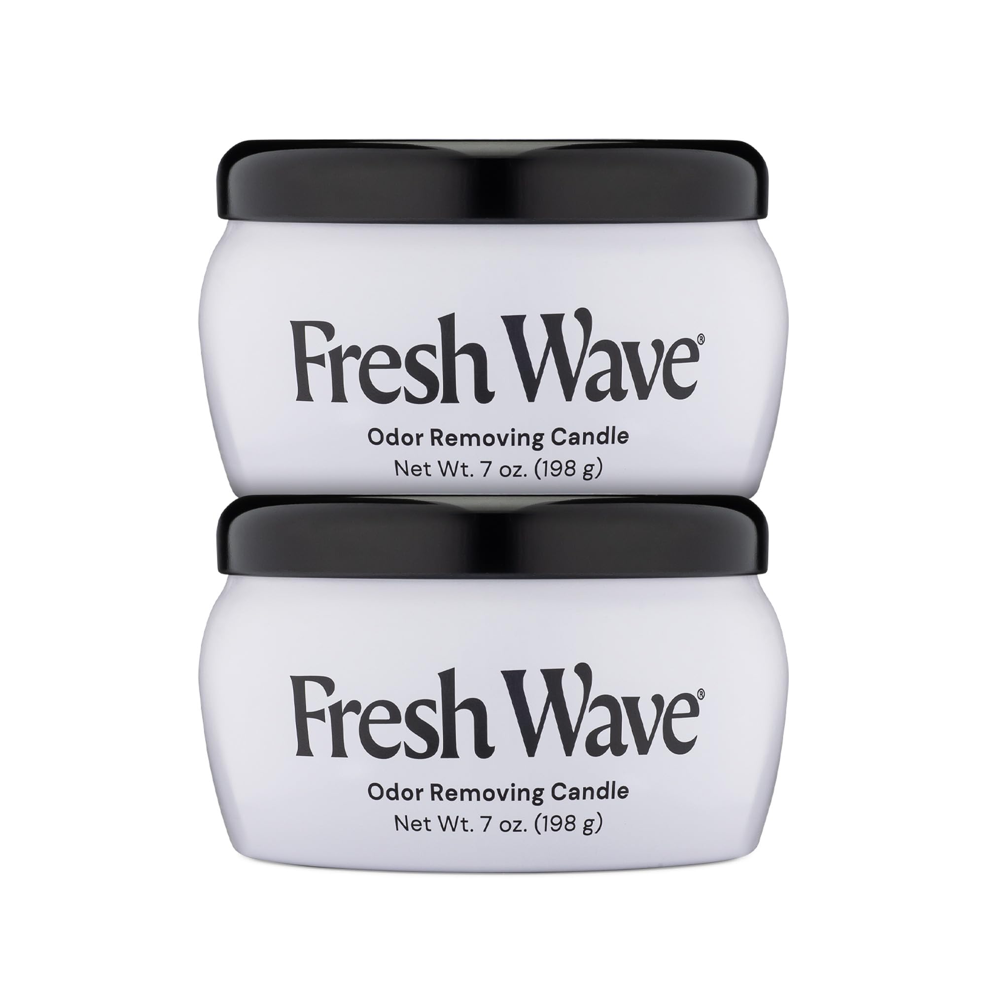 Fresh Wave Odor Removing Candle 7 oz 2-Pack - plant-based odor eliminator for home