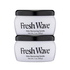 Fresh Wave Odor Removing Candle 7 oz 2-Pack - plant-based odor eliminator for home