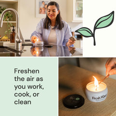 Fresh Wave Odor Eliminating Candle 7 oz - side view