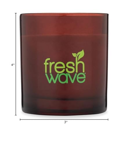 Graphic of natural plant-based ingredients for Fresh Wave candle