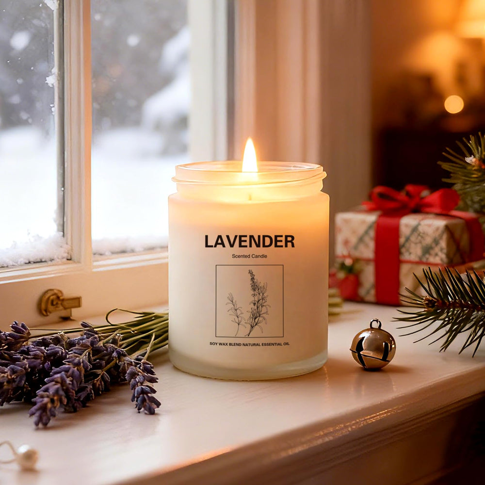 Fresh Wood soy candle close-up
