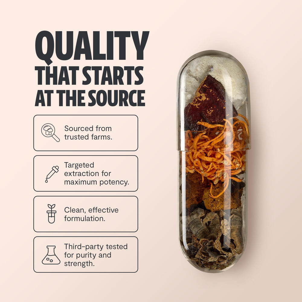 Back of bottle showing nutrition facts panel