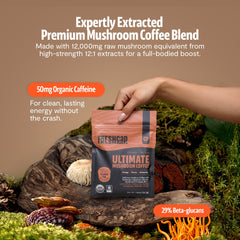 Label exemplifying 12:1 extract and 29 percent beta-glucans