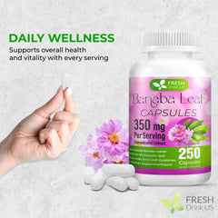 Product packaging for FRESHDRINKUS Banaba Capsules