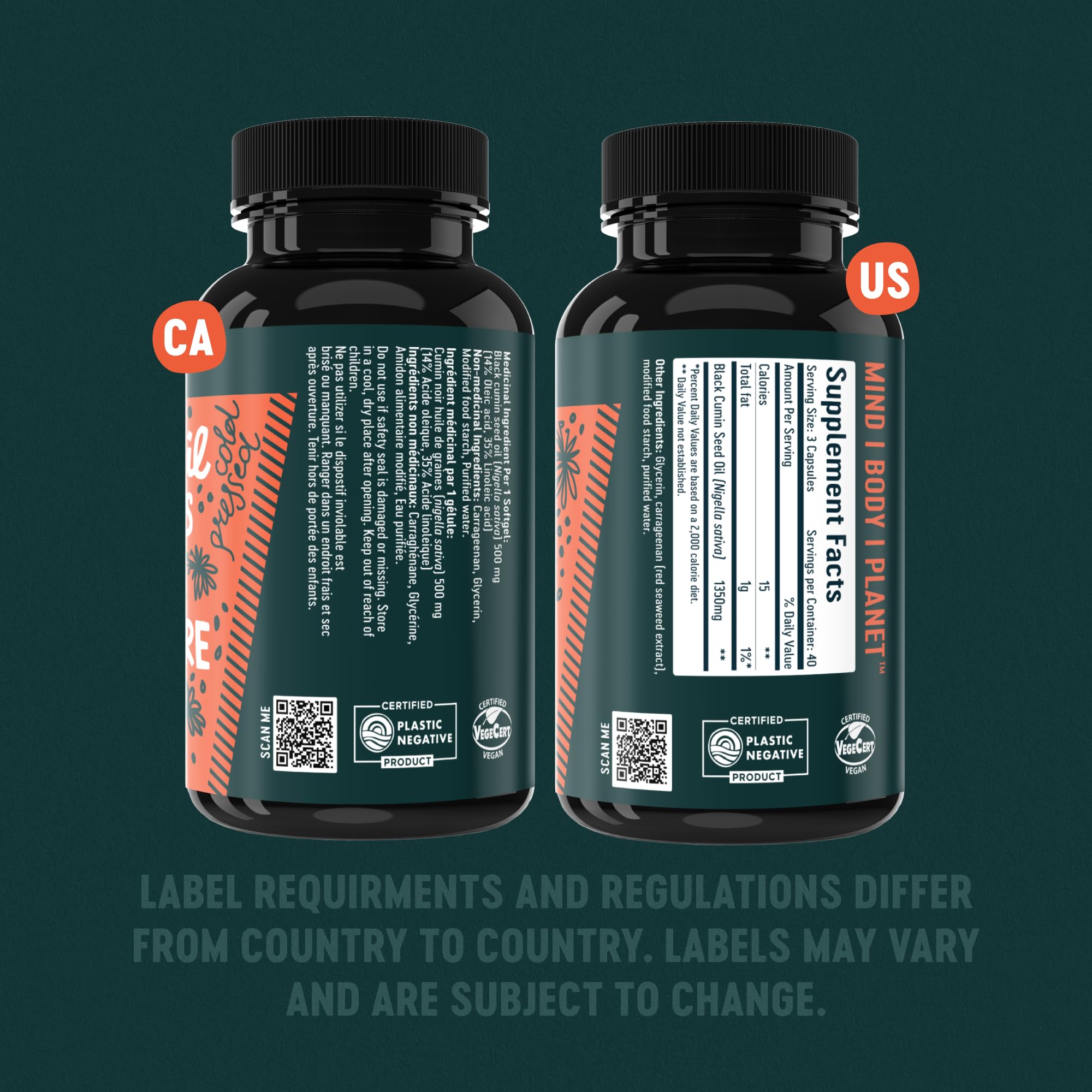Vegan packaging concept with plastic negative certification