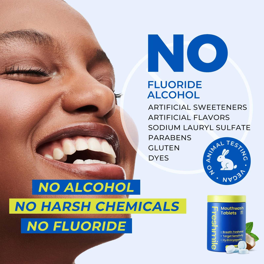 Fluoride-free and alcohol-free formula for sensitive teeth