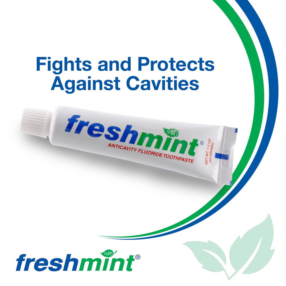 Case packaging of Freshmint 144 tubes for easy single-unit handouts