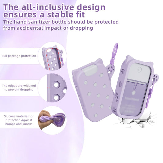 Soft silicone case protects your 1 oz spray on the go.