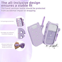 Soft silicone case protects your 1 oz spray on the go.