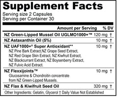 NZ green-lipped mussel source for Omega-3 Black