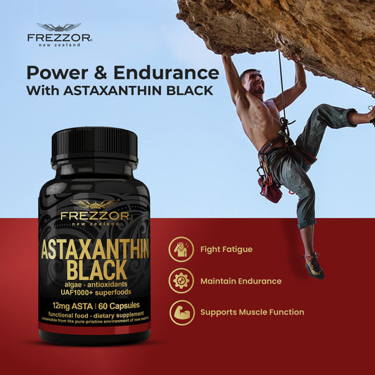 Close-up of FREZZOR Astaxanthin Black label