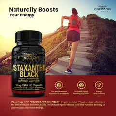 Back view of FREZZOR Astaxanthin Black bottle