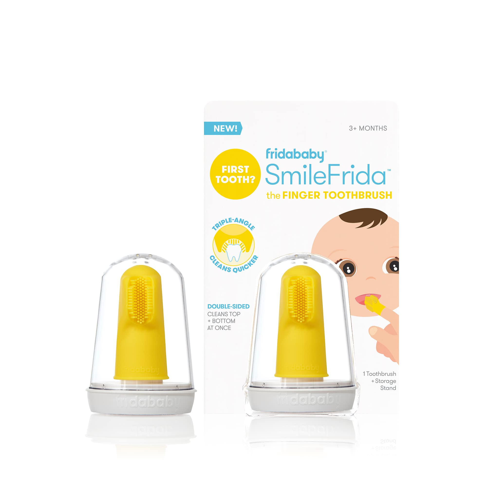Frida Baby Finger Toothbrush with Storage Case for 3 Months+
