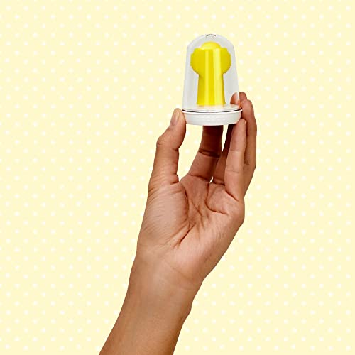 Close-up of Frida Baby finger toothbrush triple-angle brush head