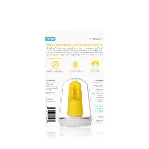 Finger toothbrush featuring a protective double-sided design