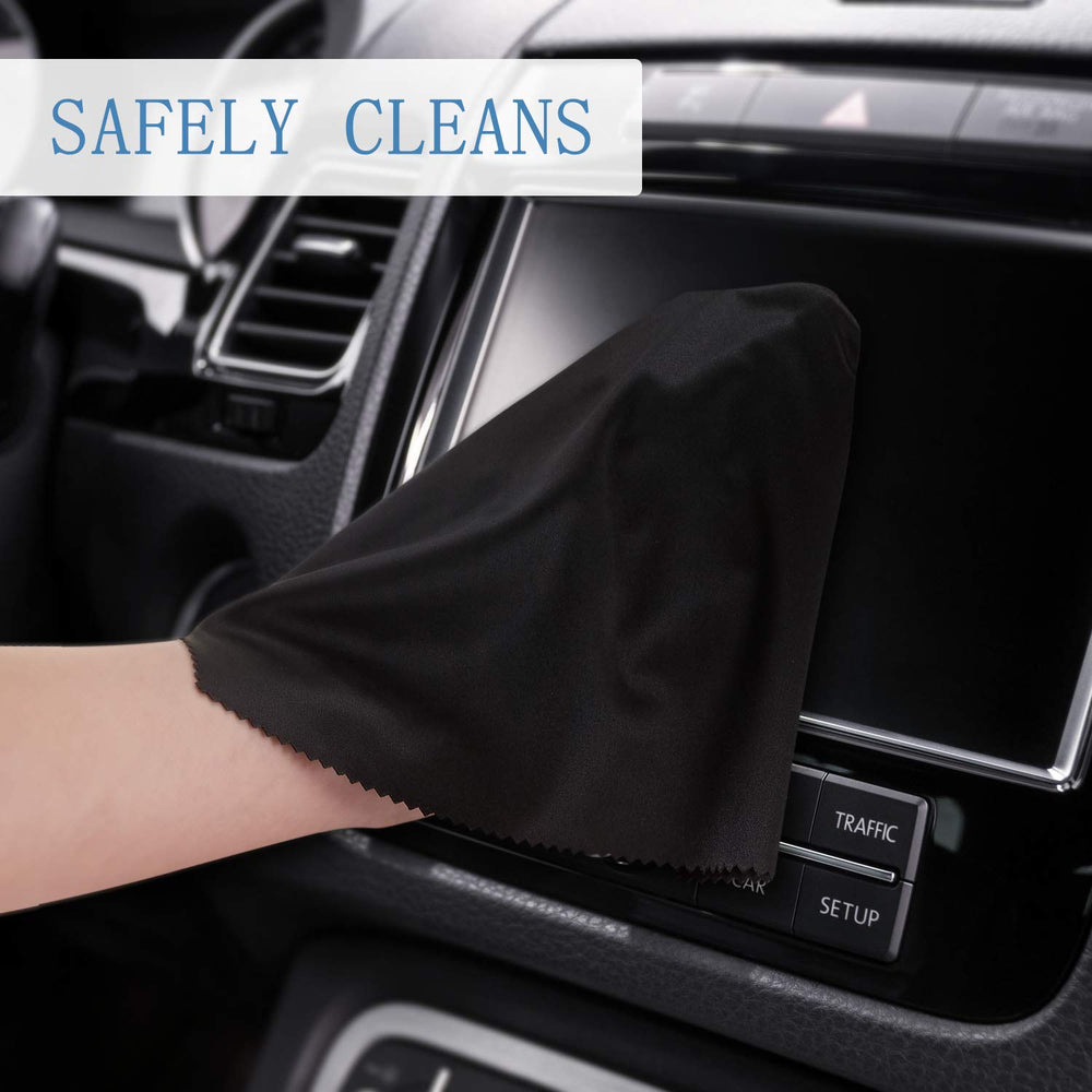 Large 12x12 inch microfiber cloths for TVs, monitors and screens