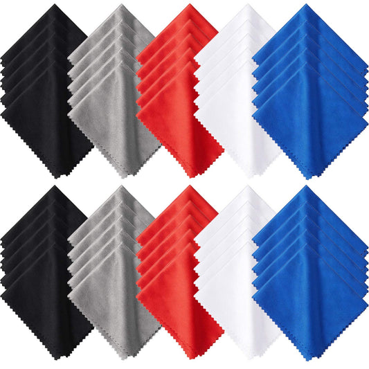 Frienda microfiber cleaning cloths in assorted colors, 7x6 inches