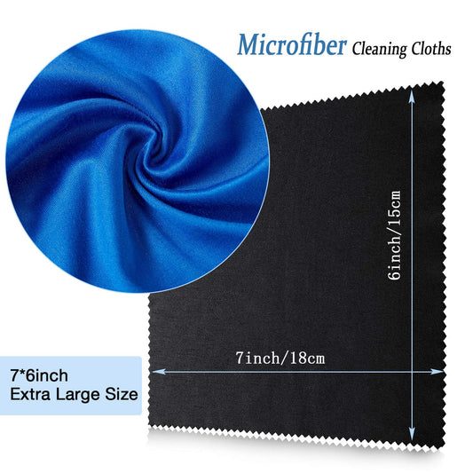 Gentle microfiber cloth for eyeglasses and sunglasses