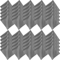 Frienda 50-pack microfiber cleaning cloths for glasses in dark gray