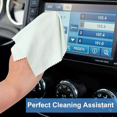 All surface microfiber cleaning cloths - 7x6 in - light color