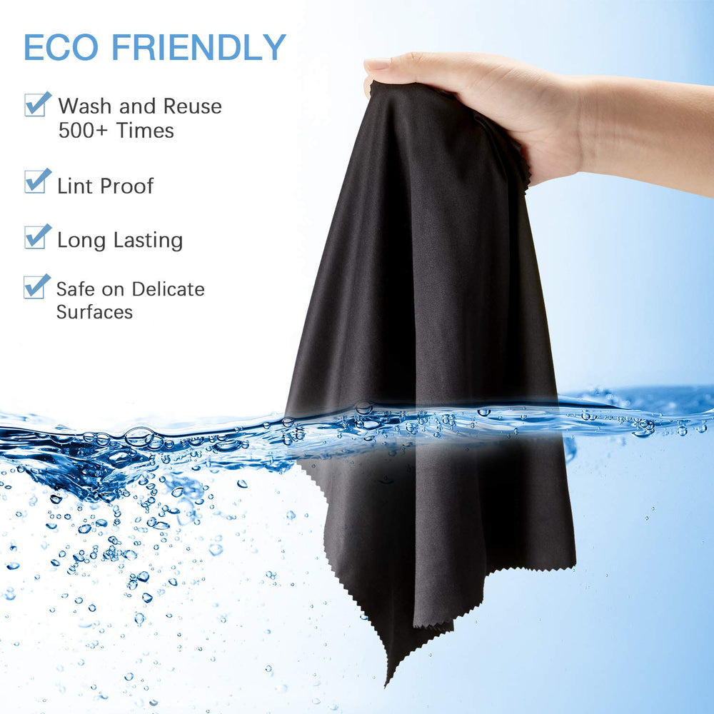 Microfiber cleaning cloths suitable for electronics and phones