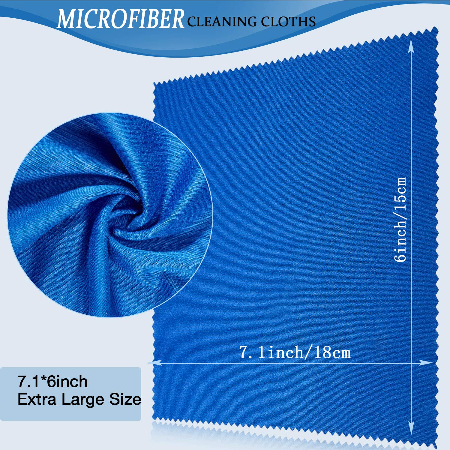 Close-up of a microfiber cleaning cloth showing soft texture