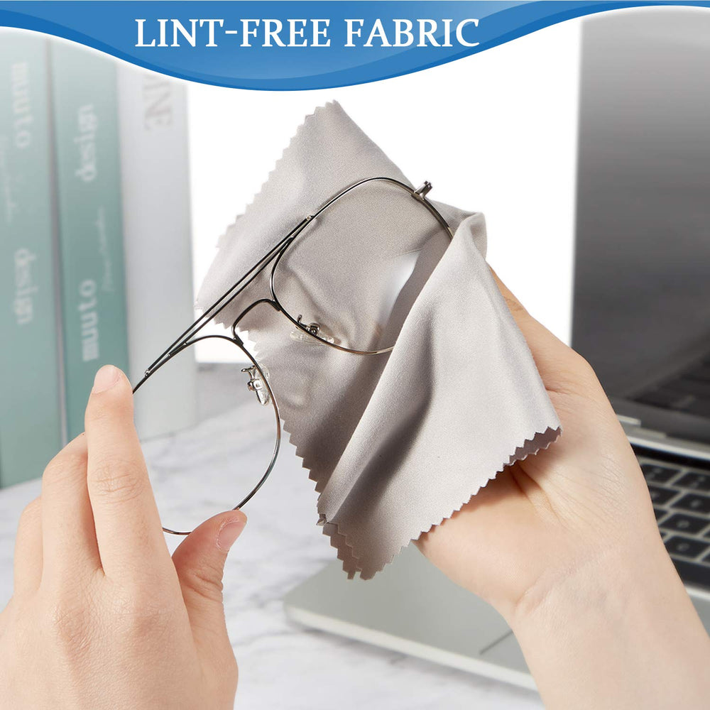 Compact microfiber cleaning cloths for on-the-go use