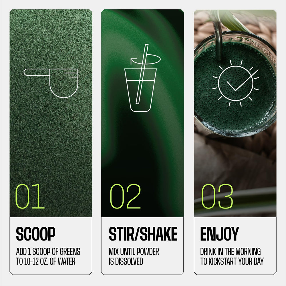 Frog Fuel Performance Greens lemon-lime serving poured into a glass for refreshment