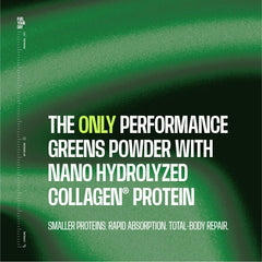 Ingredients list highlights on Frog Fuel Performance Greens Protein Powder