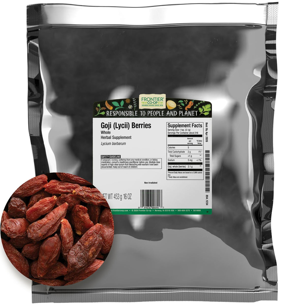 Frontier Co-op Goji Berries 16oz hero image