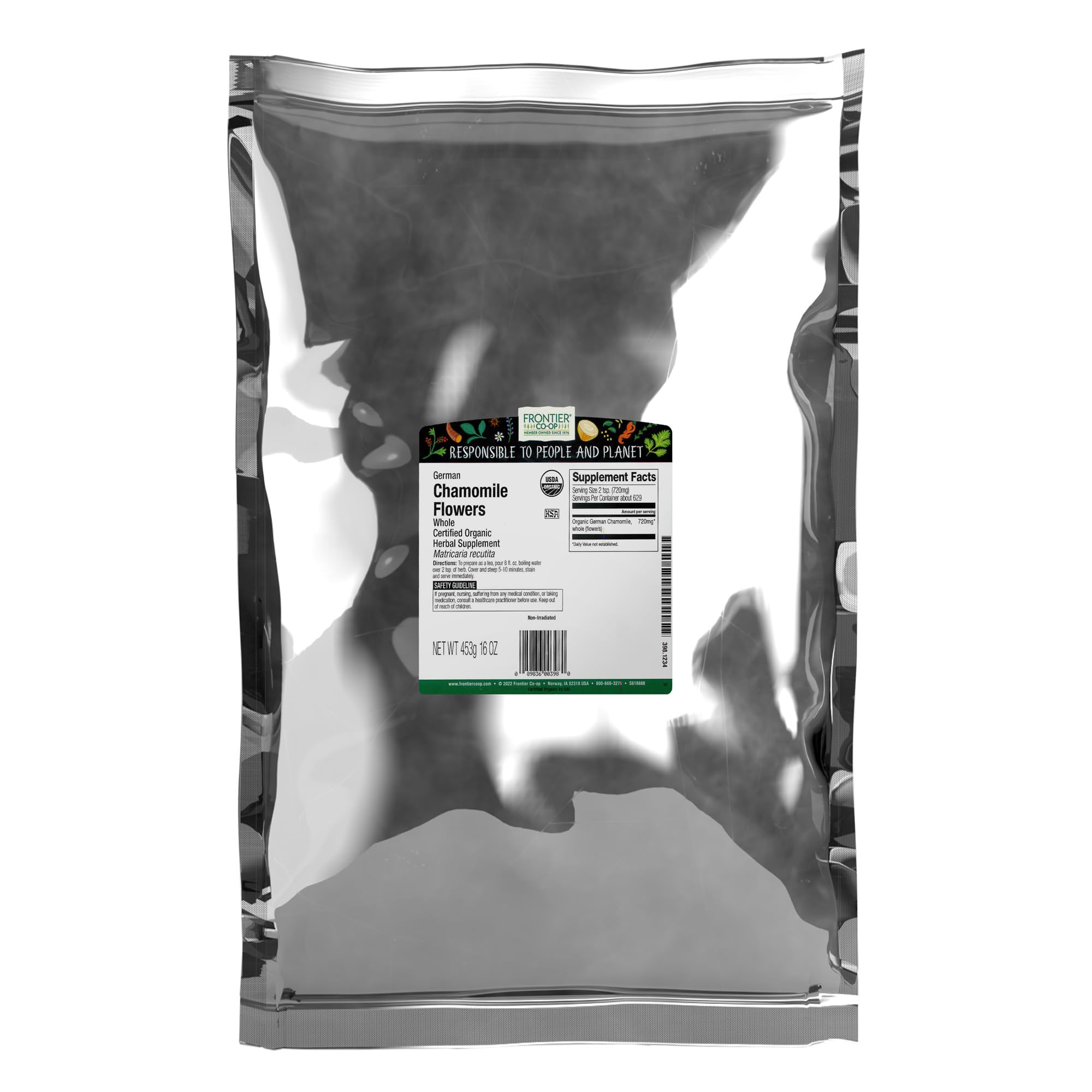 Frontier Co-op Organic Whole Chamomile Flowers - dried chamomile for tea