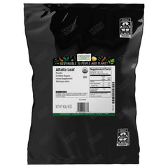 Frontier Co-op Organic Alfalfa Leaf Powder in a 1 lb bulk bag