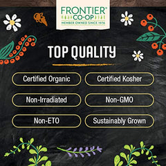 Packaging of Frontier Co-op Organic Alfalfa Leaf Powder 1 lb bulk
