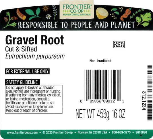 Gravel Root 1lb bag – bulk size with label visible