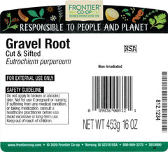 Gravel Root 1lb bag – bulk size with label visible