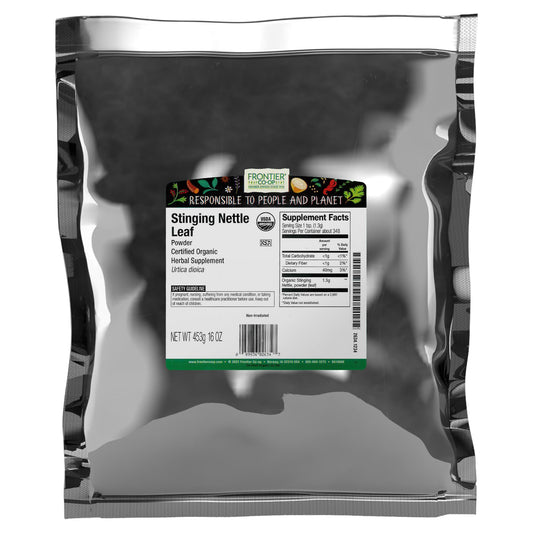 Frontier Co-op Organic Ground Stinging Nettle Leaf 1lb – front view