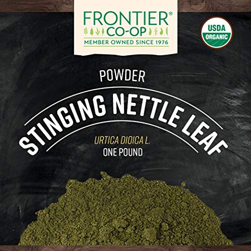 Ground nettle leaf with Frontier Co-op label – 1lb, side view