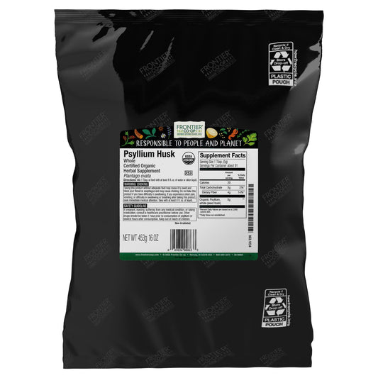 Frontier Co-op Organic Psyllium Husk 1lb – front view